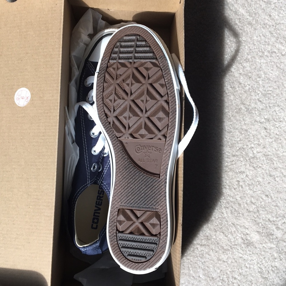 Converse All Star OX tennis shoes Navy NWOTM9 W11 - Picture 5 of 5